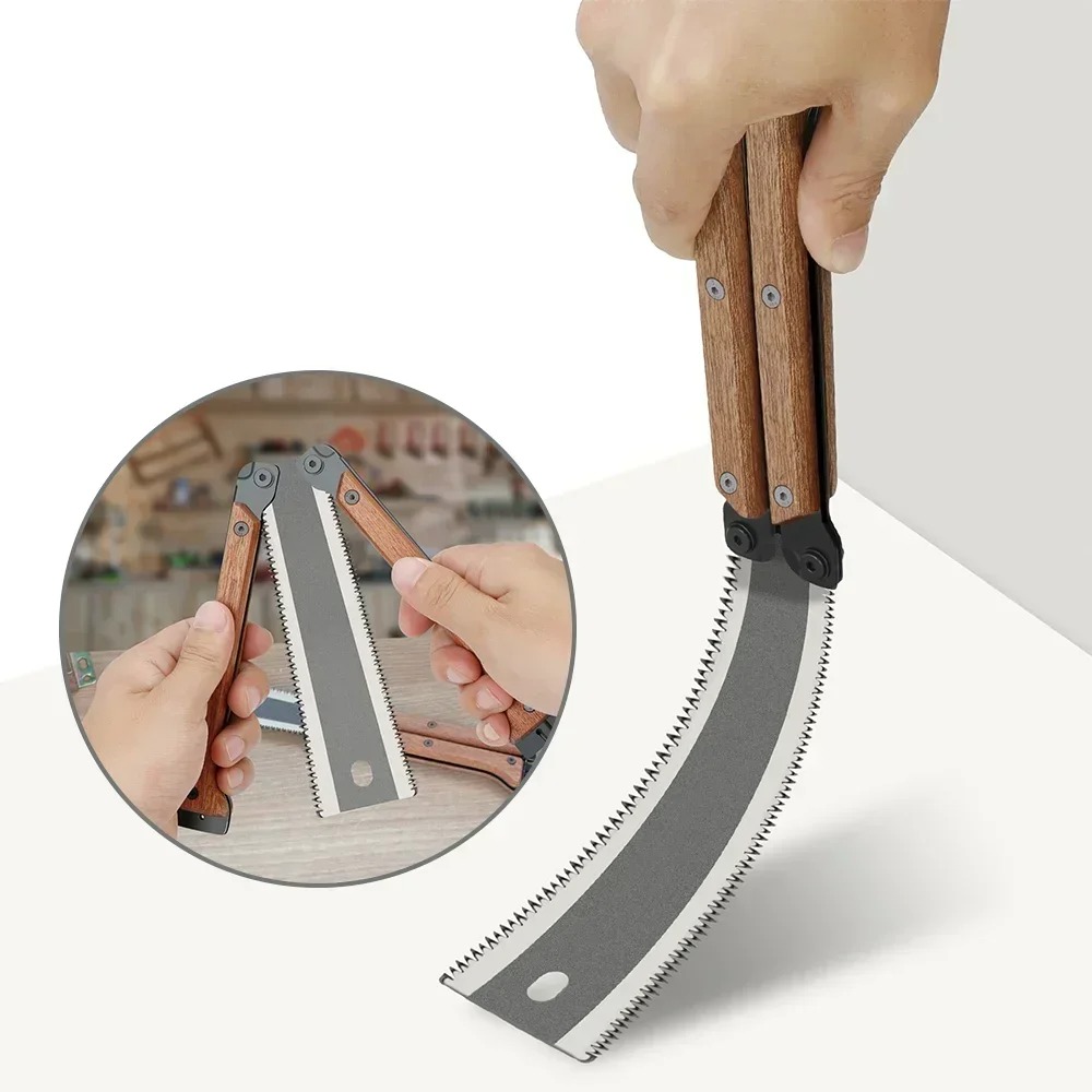 和風両刃折りたたみハンドソー 木製ハンドル付き 木工DIY  - Spade Digging Fork のレビューと価格