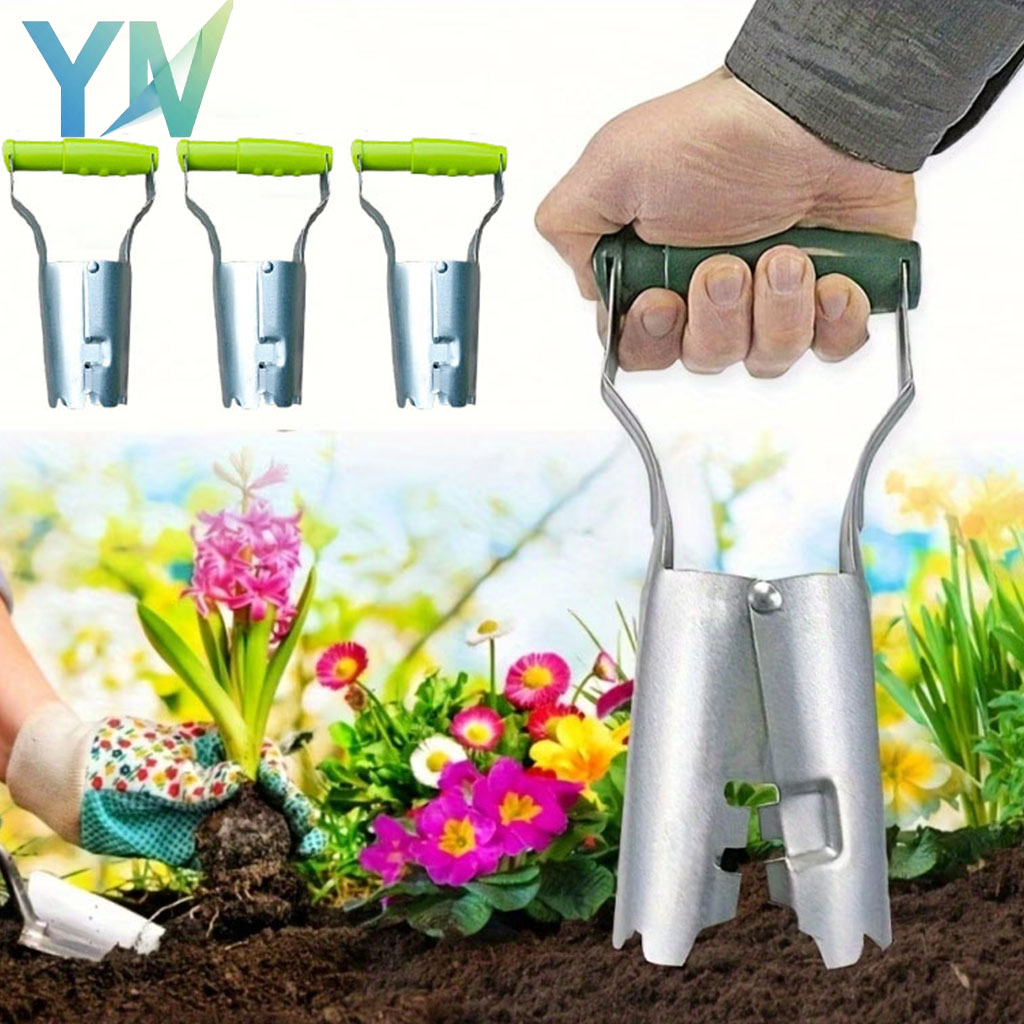 1-5 個ハンドル苗移植機手持ち式ガーデンツール穴掘り花植え - Spade Digging Fork のレビューと価格