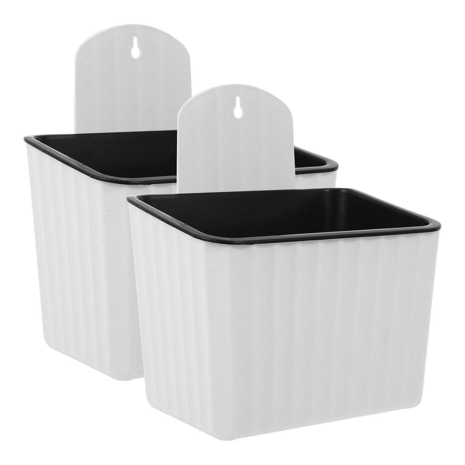 2個入り、壁掛け式、自動給水機能付きプランター、プラスチック - Self-Watering Planter のレビューと価格