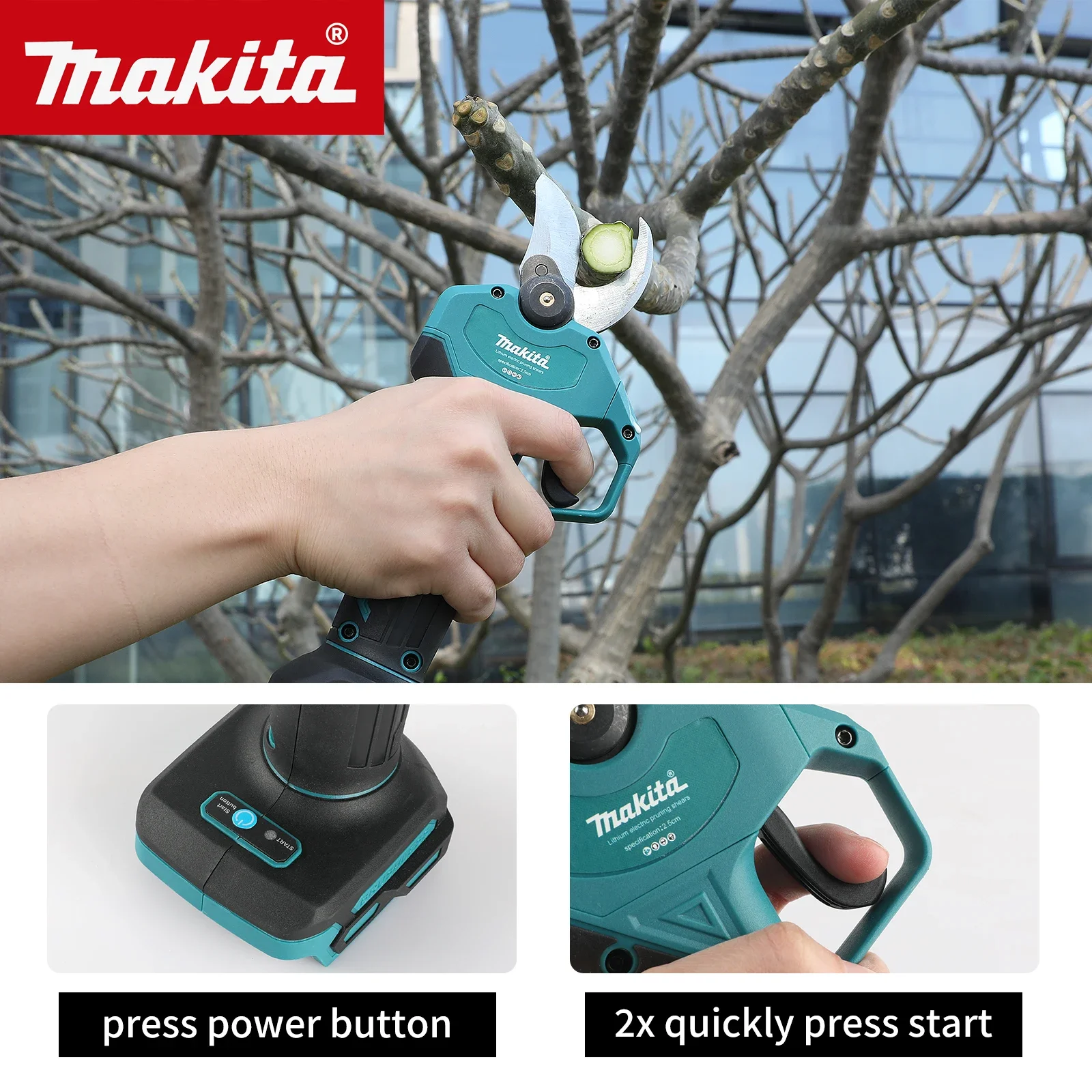 庭の果樹の枝や葉を剪定するためのコードレス電動剪定ばさみ。充 - Gardening Tools Vegetables のレビューと価格