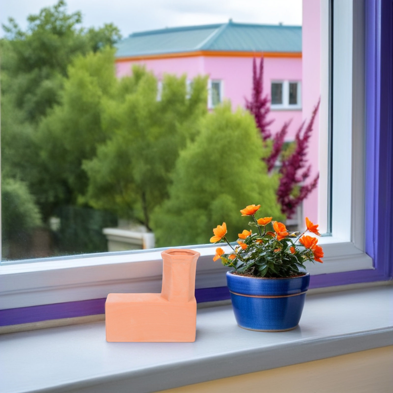 1組のテラコッタ製自動給水スパイク。屋内・屋外の植物への灌漑 - Automatic Plant Waterer のレビューと価格