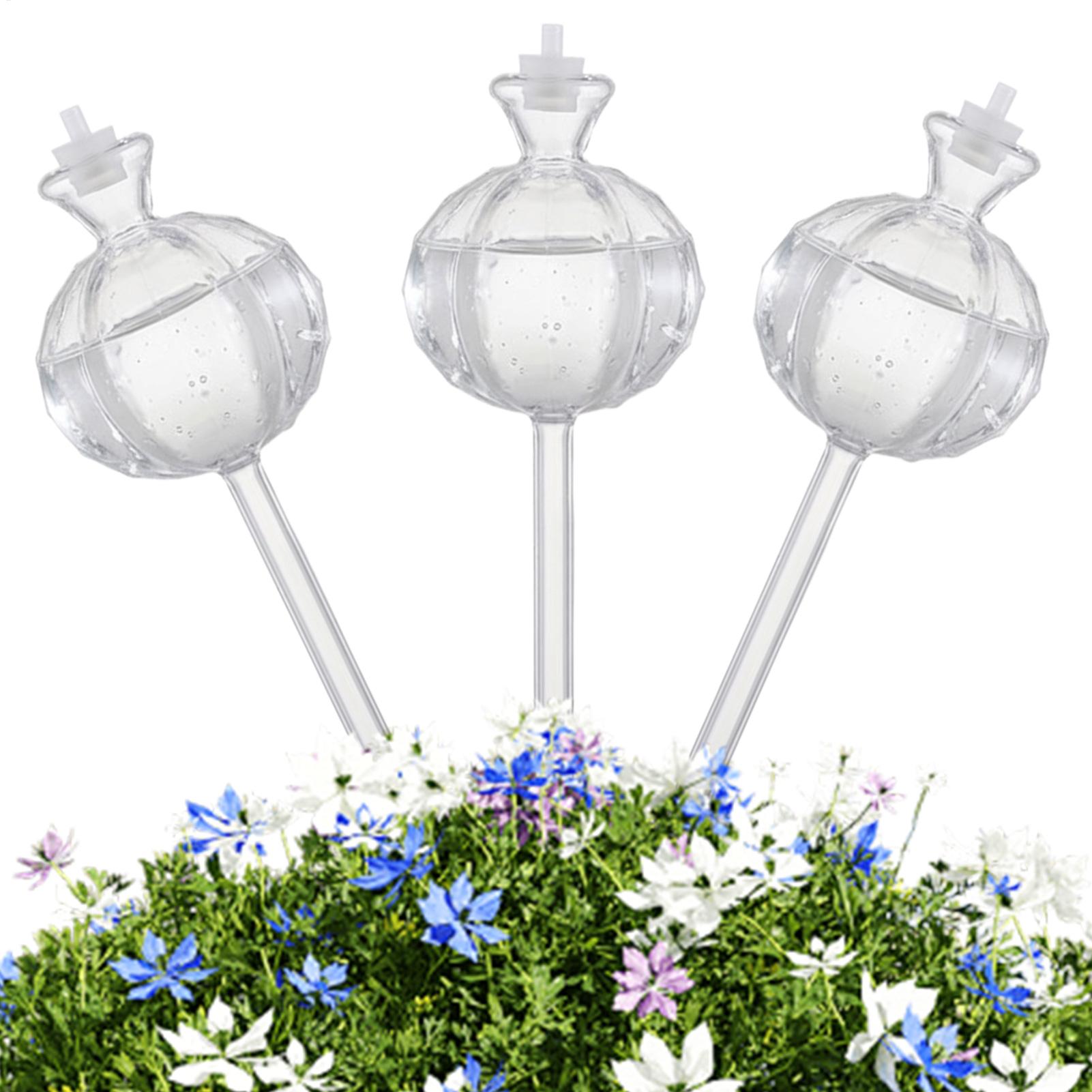 植物散水グローブステークス 3個入り 点滴灌漑 スローリリー - Automatic Plant Waterer のレビューと価格